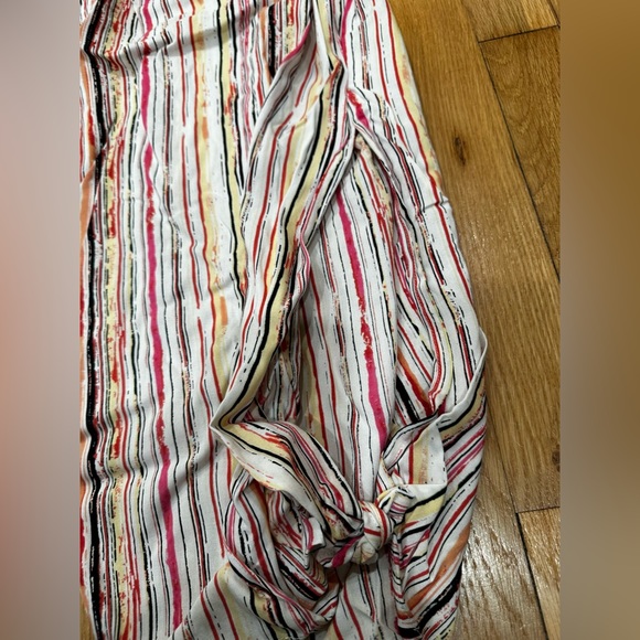 Full Circle Trends Strapless Colorful Cropped Jumpsuit With pockets PLUS Sz 3X - Picture 4 of 8